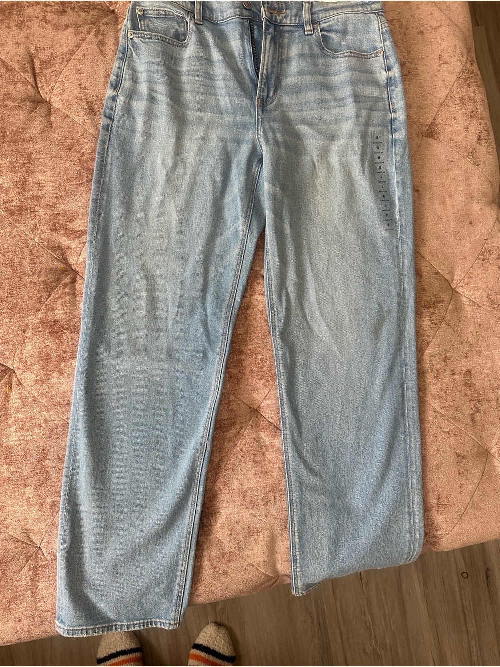 American Eagle Hight Waisted Light Blue Women's Straight-Leg Jeans